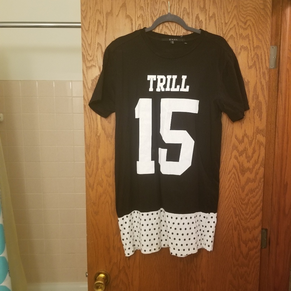 C J Black T shirt Size Medium